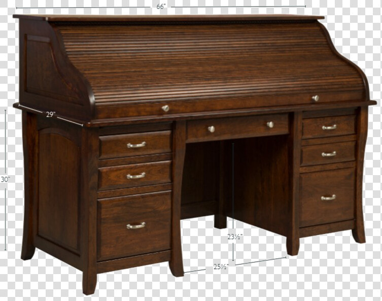 Wood Roll Top Desk  HD Png DownloadTransparent PNG