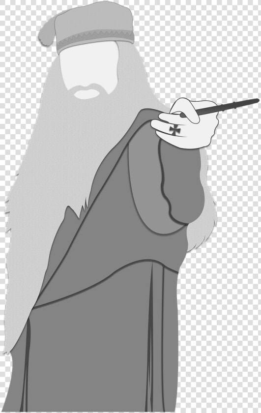 Albus Dumbledore Clipart   Albus Dumbledore Black And White  HD Png DownloadTransparent PNG