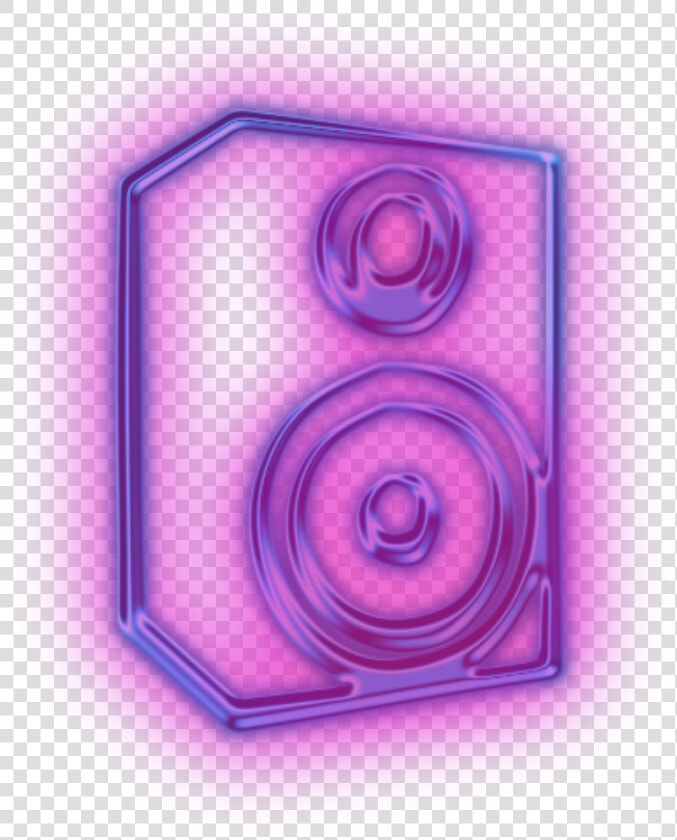  ftestickers  icon  music  speaker  neon  purple   Neon Music Icon Png  Transparent PngTransparent PNG