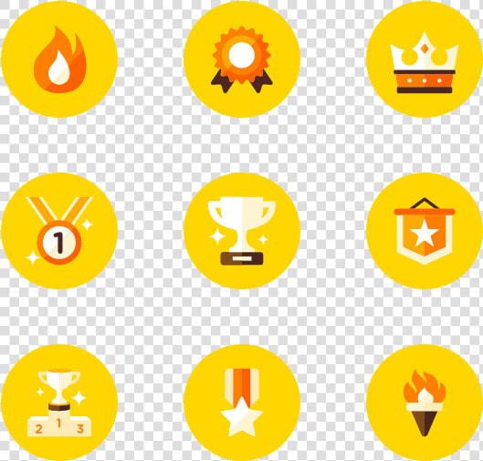 Essential Set   Yellow Icons  HD Png DownloadTransparent PNG