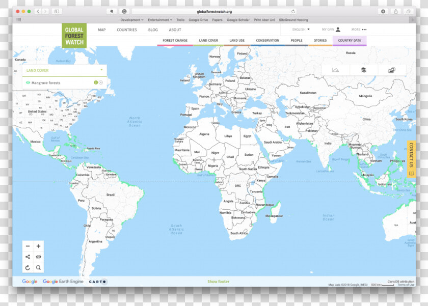 Gmw On Gfw   Global Map Of Deforestation  HD Png DownloadTransparent PNG