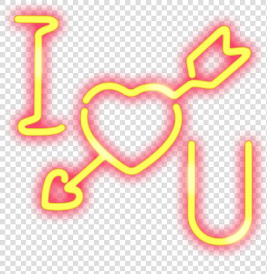  love  neon  heart  arrow  arrowheart  aesthetic  iloveyou   Transparent Neon I Love You Png  Png DownloadTransparent PNG