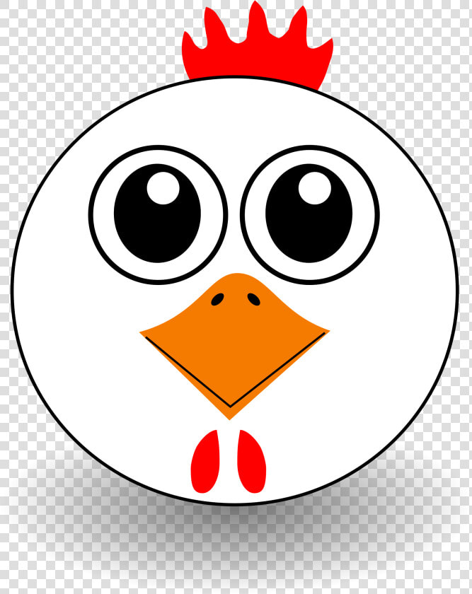 Funny Chicken Face Cartoon Clipart  Vector Clip Art   Chicken Face Clipart  HD Png DownloadTransparent PNG