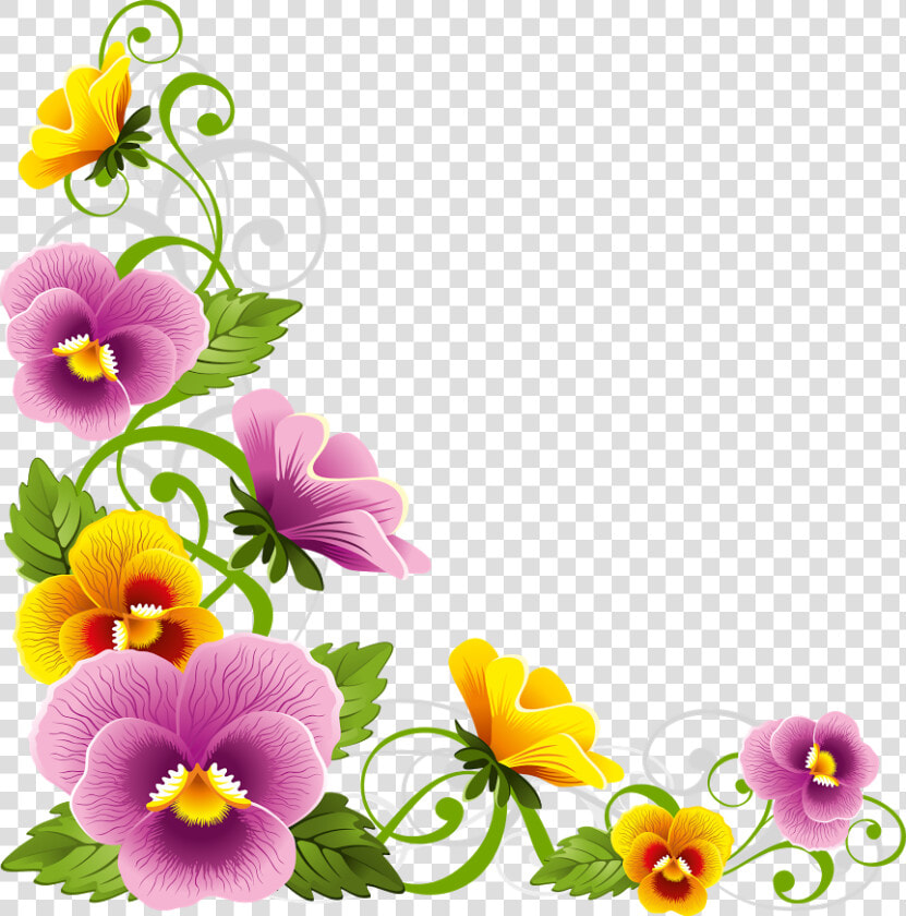 Flores En Formato Png   Flower Corner Border Png  Transparent PngTransparent PNG