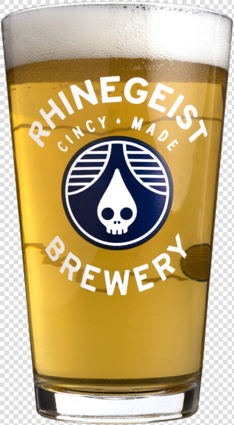 Pint Of Light Beer In Rhinegeist Glass   Pint Glass  HD Png DownloadTransparent PNG