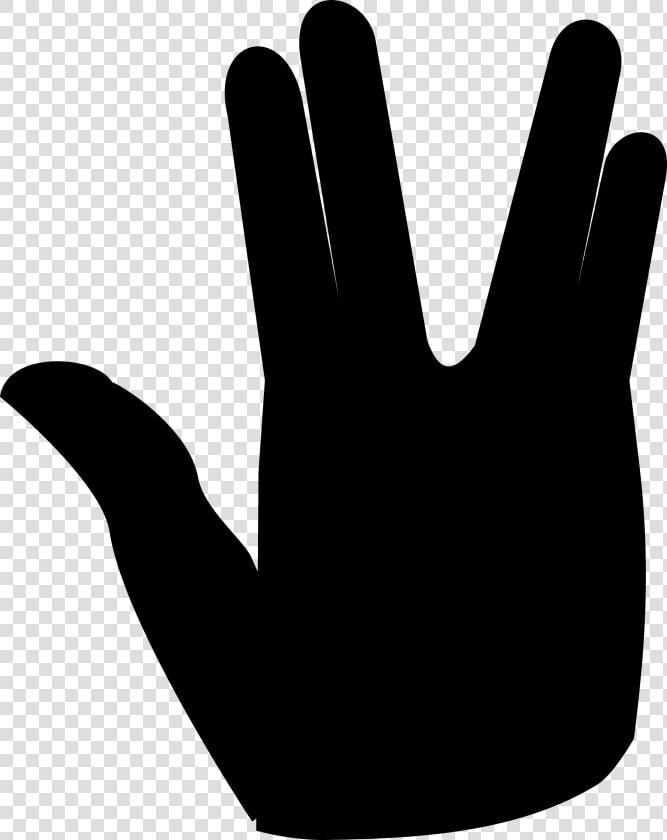 Spock Vulcan Salute Clip Art   Live Long And Prosper Vector  HD Png DownloadTransparent PNG