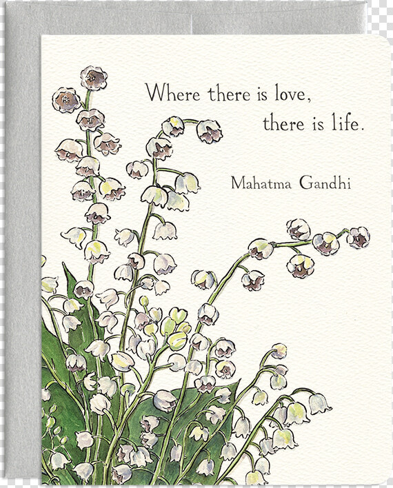 Lily Of The Valley  Traditional Floral Quote Greeting   Lily Of The Valley Card  HD Png DownloadTransparent PNG