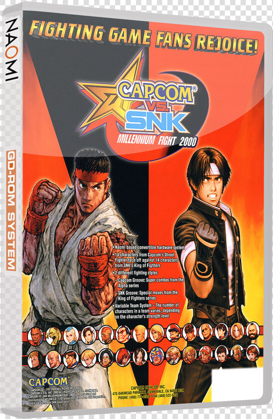 Capcom Vs Snk Millennium Fight 2000 Naomi  HD Png DownloadTransparent PNG