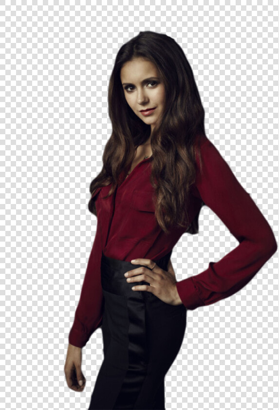 Nina Dobrev Elena Gilbert The Vampire Diaries Damon  HD Png DownloadTransparent PNG