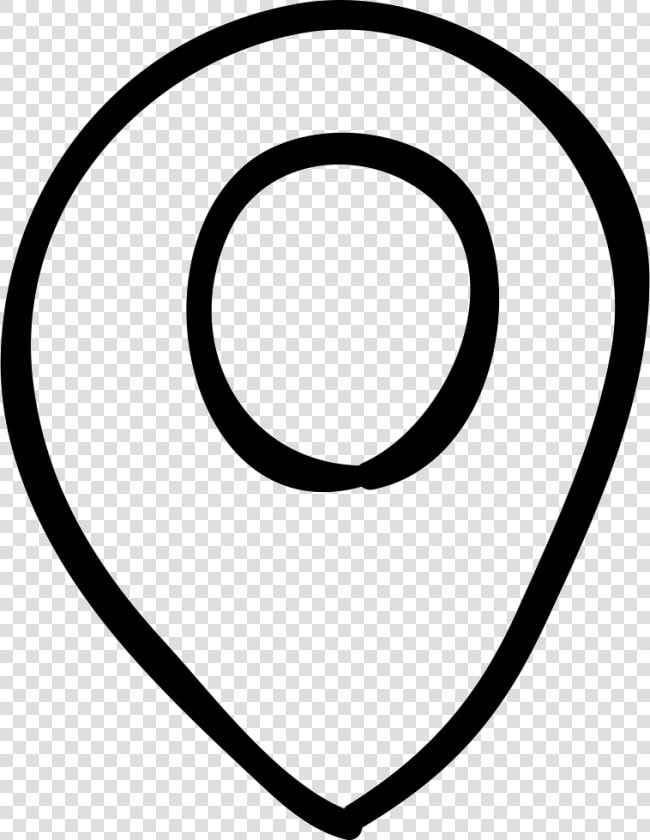 Placeholder Hand Drawn Outline   Hand Drawn Map Point Icon  HD Png DownloadTransparent PNG