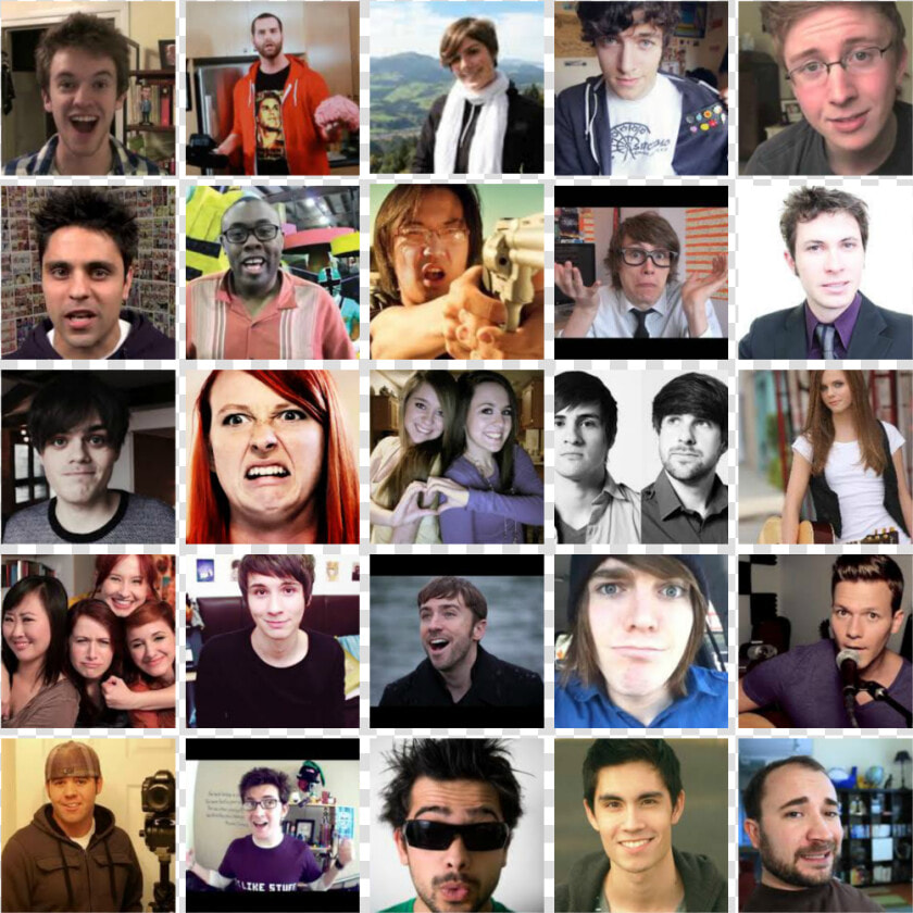 Popular Youtubers 2007  HD Png DownloadTransparent PNG