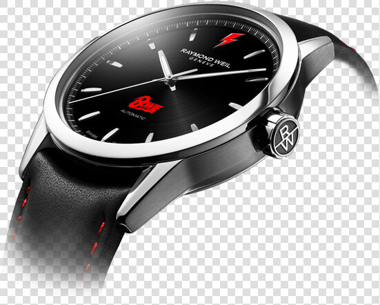 Side View Of The David Bowie Automatic Watch With Black   2018 Raymond Weil Watches  HD Png DownloadTransparent PNG