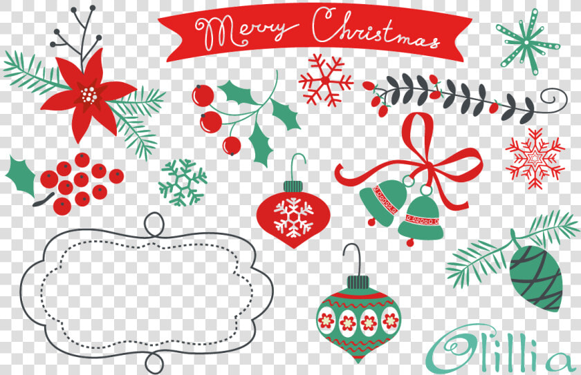 Xmas Elements Png Photo   Christmas Elements Vector Png Free  Transparent PngTransparent PNG