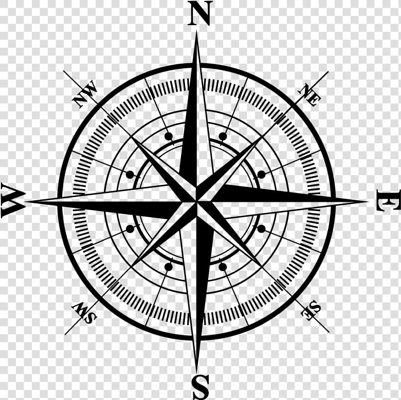 Compass Rose Clip Art   Transparent Compass Rose  HD Png DownloadTransparent PNG