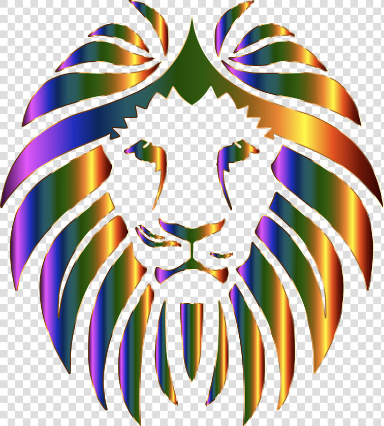 Prismatic No Background Big   Vector Lion Face Png  Transparent PngTransparent PNG