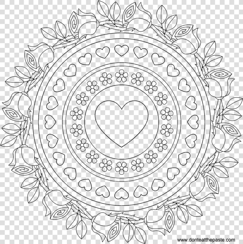 Adult Advanced Mandala Coloring Pages   Birthday Mandala Coloring Pages  HD Png DownloadTransparent PNG