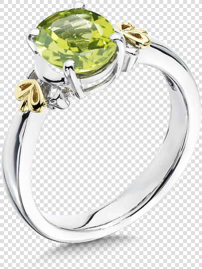 Peridot Ring In 18k Gold  amp  Sterling Silver   Pre engagement Ring  HD Png DownloadTransparent PNG