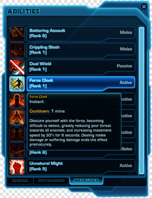 Swtor Rage Abilities  HD Png DownloadTransparent PNG