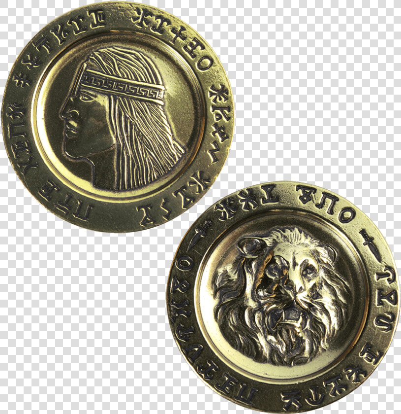 Conan The Barbarian Aquilonian Golden Luna   Aquilonian Coins  HD Png DownloadTransparent PNG