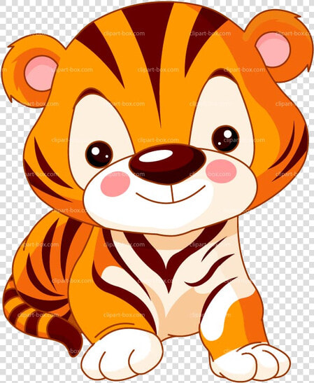 Tiger Free Baby Clipart Images At Vector Clip Art Transparent   Baby Tiger Clipart  HD Png DownloadTransparent PNG