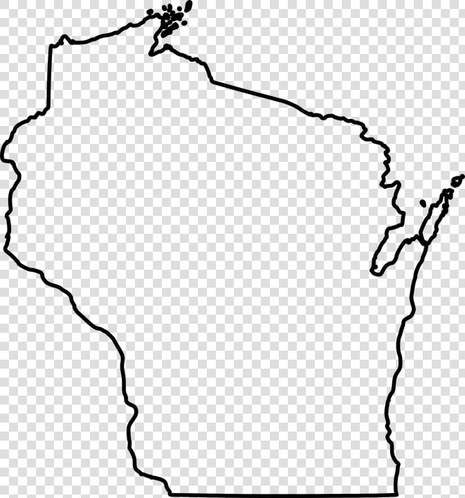 Wisconsin  State  Map  Outline  Shape  Geography  Usa   Wisconsin County Map Blank  HD Png DownloadTransparent PNG