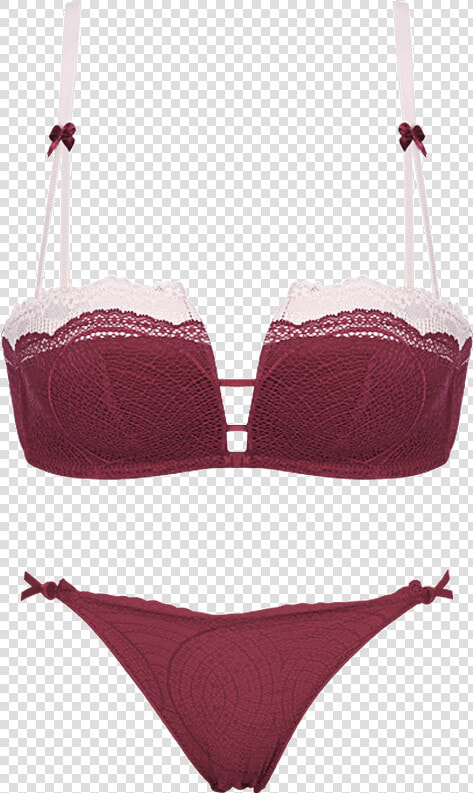 Summer New No Trace No Steel Ring Sexy Red Square Cup   Lingerie Top  HD Png DownloadTransparent PNG