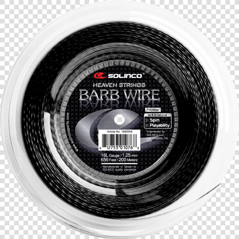 Barb Wire Reel   Solinco Barb Wire  HD Png DownloadTransparent PNG