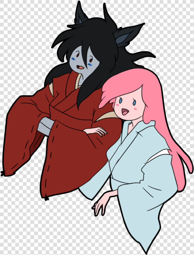 Marceline And Pb As Inuyasha And Kagome   Cartoon  HD Png DownloadTransparent PNG