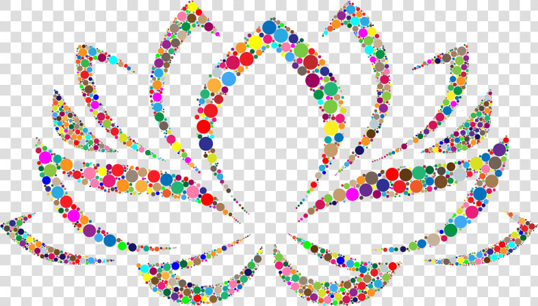 Colorful Lotus Flower Circles   Lotus Flower Clipart  HD Png DownloadTransparent PNG