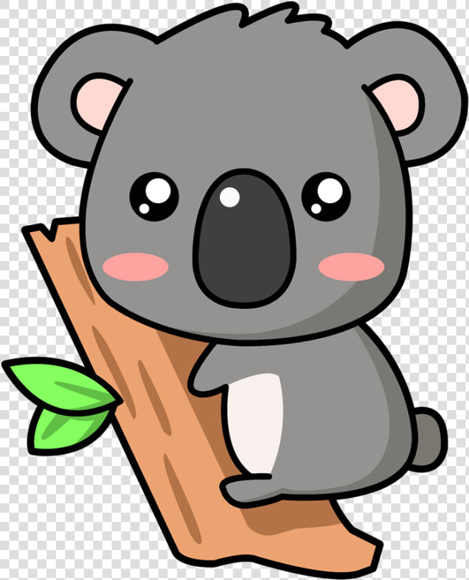 Drawn Koala Cute Baby Zoo Animal   Dibujo Kawaii De Koala  HD Png DownloadTransparent PNG