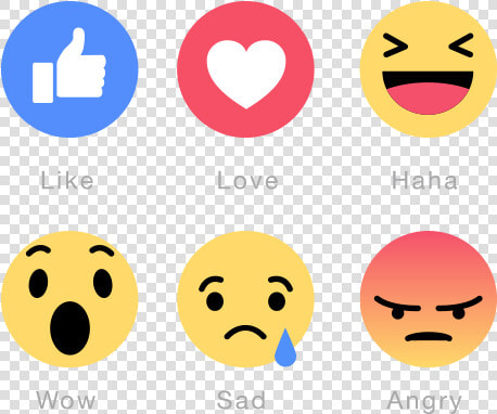 New Facebook Emoticons Free Transparent Png Download   Facebook Emotion  Png DownloadTransparent PNG