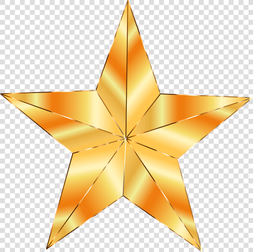 Golden Star Clip Arts   Golden Star  HD Png DownloadTransparent PNG