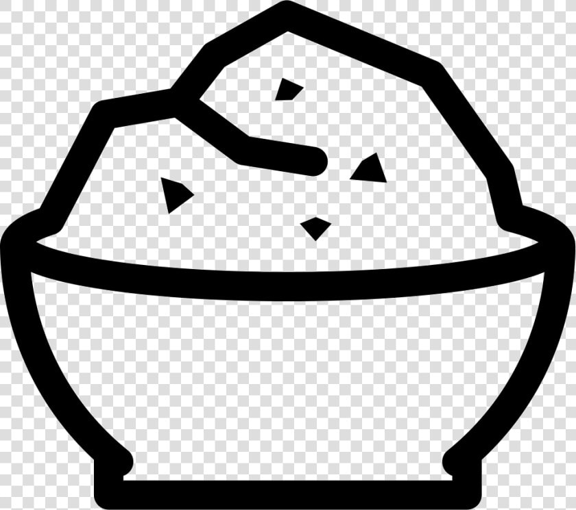 Rice Bowl   Nasi Kartun Hitam Putih  HD Png DownloadTransparent PNG