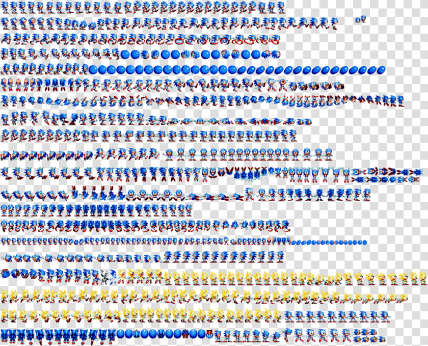 Do U Need A Transparent Sonic Mania Sprite Sheet By   Sonic Mania Sonic Sprite Sheet  HD Png DownloadTransparent PNG