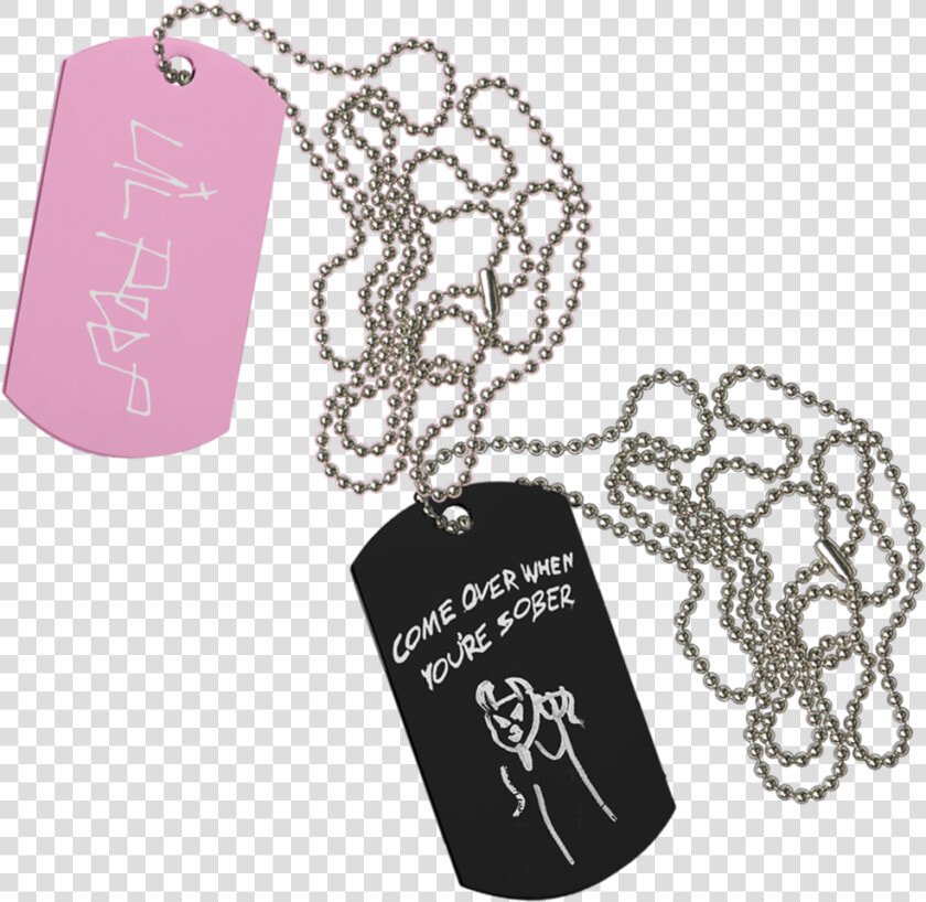 Come Over When You Re Sober Pt   Lil Peep Dog Tags  HD Png DownloadTransparent PNG