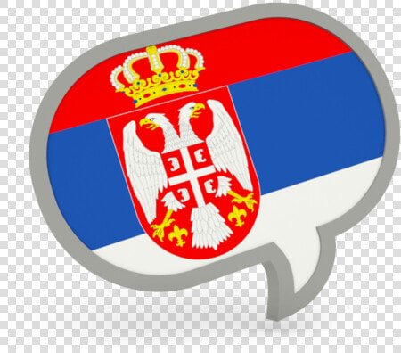 Speech Bubble Icon   Serbia Flag  HD Png DownloadTransparent PNG