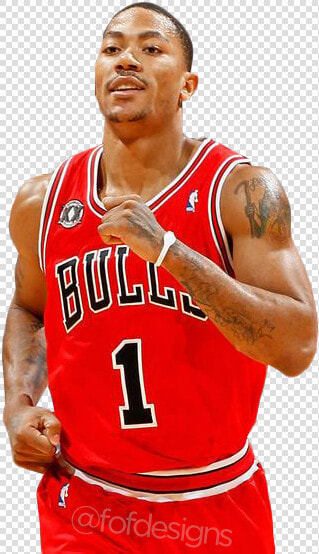 Derrick Rose Png Transparent Running Smiling By Freddieof   Derrick Rose White Background  Png DownloadTransparent PNG