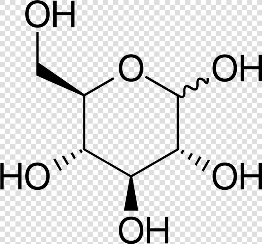 Beta D Glucose 2d Skeletal Hexagon  HD Png DownloadTransparent PNG