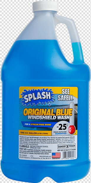 Splash Original Blue Windshield Wash  HD Png DownloadTransparent PNG