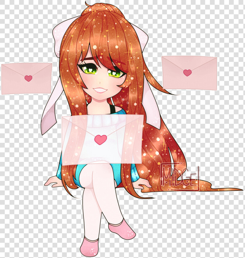  ddlc  dokidokiliteratureclub  ddlcmonika  monika Justmonikapic   Cartoon  HD Png DownloadTransparent PNG