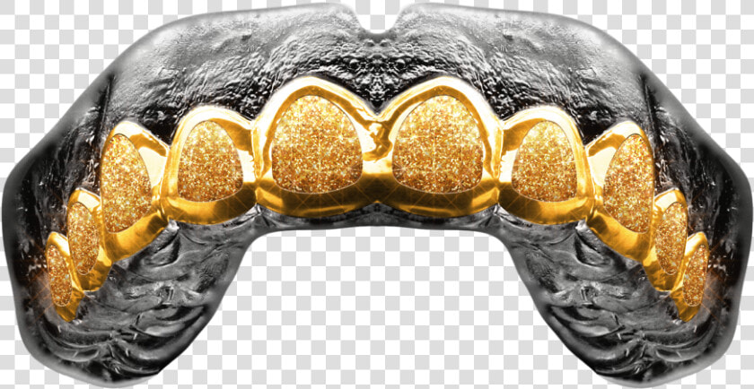 Gold Grill Mouthpiece Football  HD Png DownloadTransparent PNG