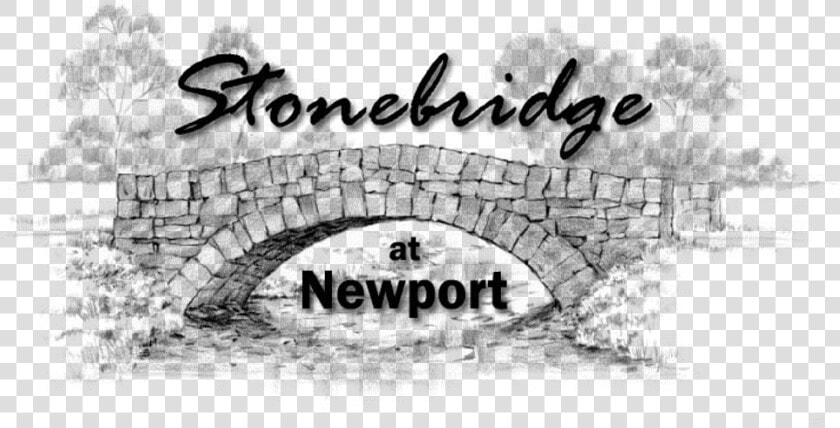 Stonebridge At Newport   Draw An Old Bridge  HD Png DownloadTransparent PNG