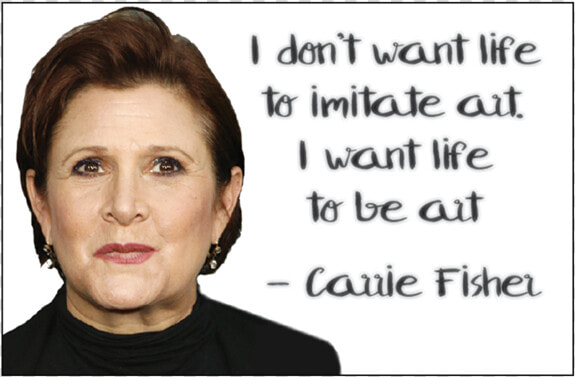 Carrie Fisher Magnet Gone   Girl  HD Png DownloadTransparent PNG