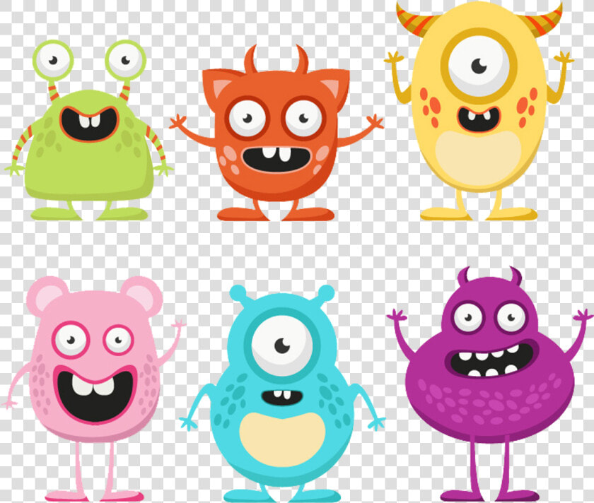 Cartoon Cute Little   Cute Cartoon Monster Drawing  HD Png DownloadTransparent PNG