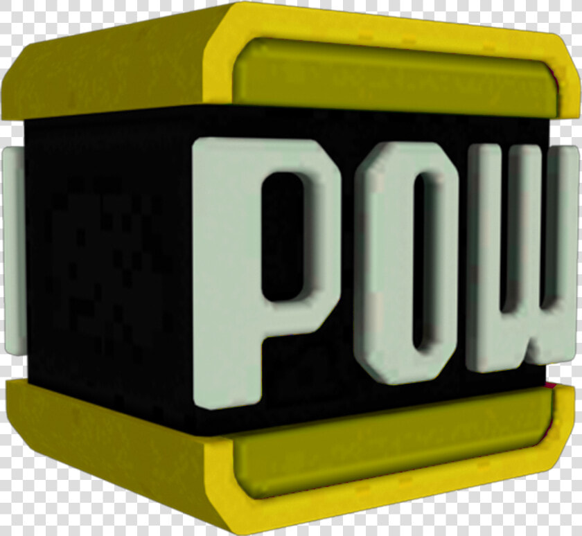 Golden Pow Block Model   Playset  HD Png DownloadTransparent PNG