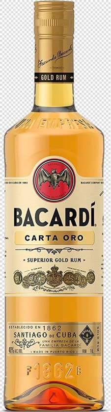 Gold 750ml Bacardi Rum  HD Png DownloadTransparent PNG