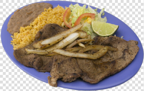 Carne Asada Combo steak With Onions   Milanesa  HD Png DownloadTransparent PNG