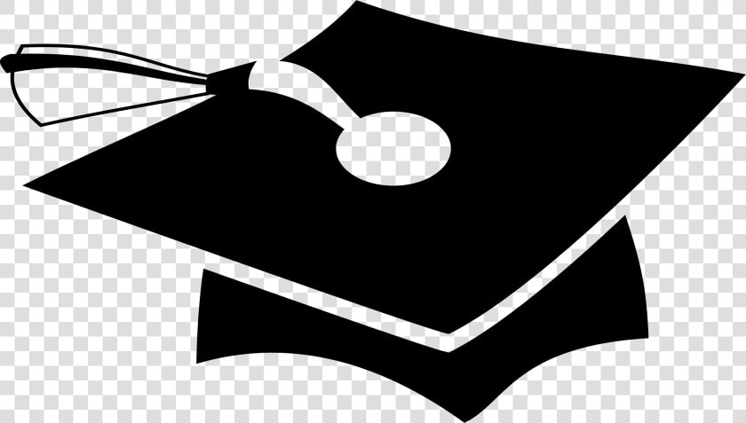 Monochrome Icon Clip Arts   Graduation Hat Hd Black N White  HD Png DownloadTransparent PNG