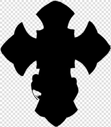 Black Jesus Cross Tattoo Clipart Png   Cross Silhouette Clipart  Transparent PngTransparent PNG