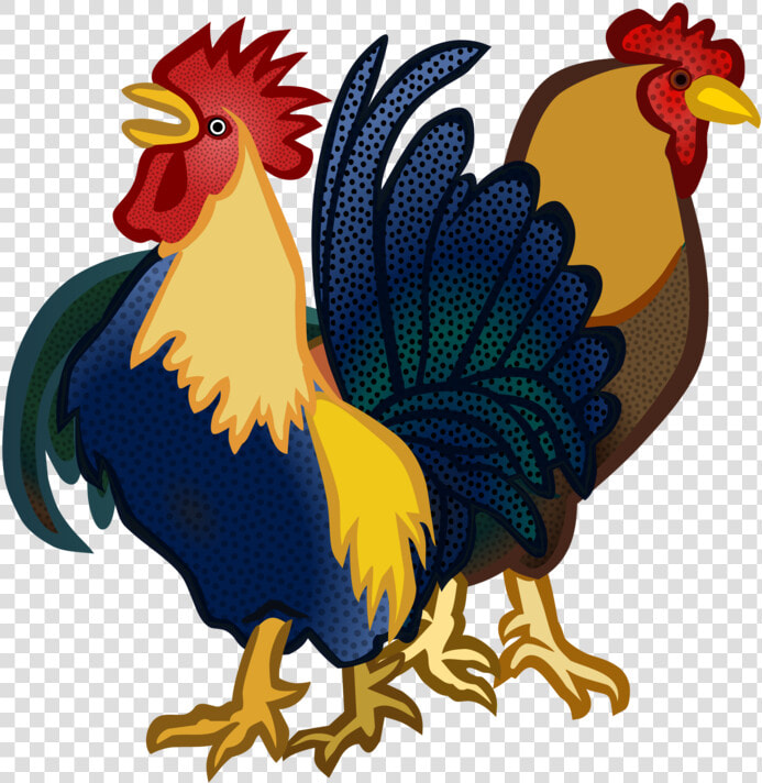 Animals Chickens Cock Cocks Farm Hahn Rooster   Gambar Kartun Ayam Jago  HD Png DownloadTransparent PNG